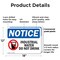 Signmission Industrial Water Do Not Drink, 18 in W x Rectangle, Plastic OS-2PACK-NS-P-1218-L-13693 - alternate 7